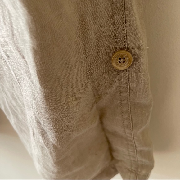 Jones New York Linen Cargo Button Detail Pants - Picture 7 of 15